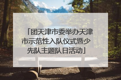团天津市委举办天津市示范性入队仪式暨少先队主题队日活动