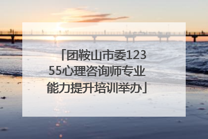 团鞍山市委12355心理咨询师专业能力提升培训举办