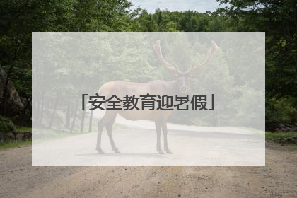 安全教育迎暑假