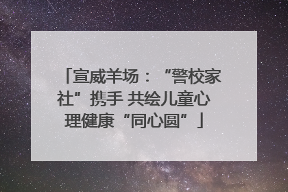 宣威羊场：“警校家社”携手 共绘儿童心理健康“同心圆”