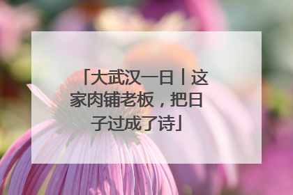 大武汉一日︱这家肉铺老板，把日子过成了诗
