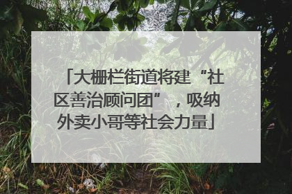 大栅栏街道将建“社区善治顾问团”，吸纳外卖小哥等社会力量
