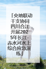 央地联动 干支协同 四川合江开展2025年长江-赤水河水上综合应急演练