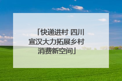 快递进村 四川宣汉大力拓展乡村消费新空间