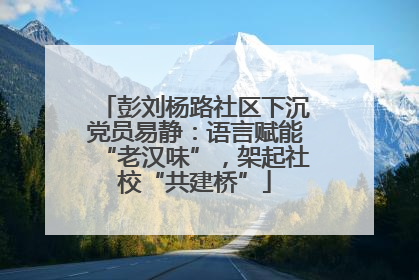 彭刘杨路社区下沉党员易静：语言赋能“老汉味”，架起社校“共建桥”