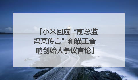 小米回应“前总监冯某传言”和猫王音响创始人争议言论