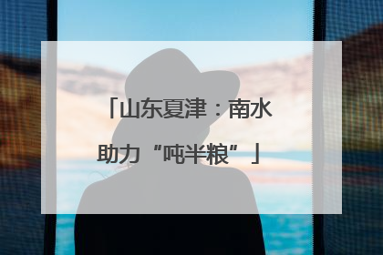 山东夏津：南水助力“吨半粮”