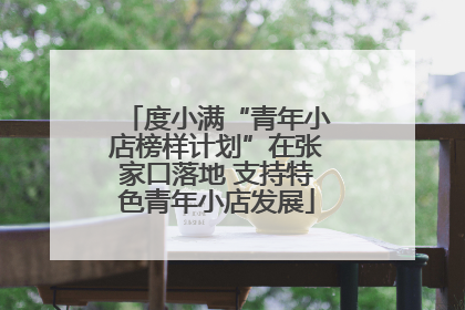 度小满“青年小店榜样计划”在张家口落地 支持特色青年小店发展