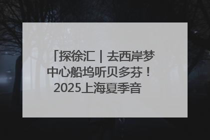 探徐汇｜去西岸梦中心船坞听贝多芬！2025上海夏季音乐节公布节目阵容