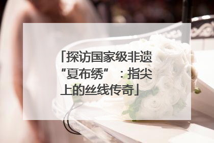 探访国家级非遗“夏布绣”：指尖上的丝线传奇