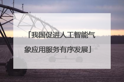 我国促进人工智能气象应用服务有序发展