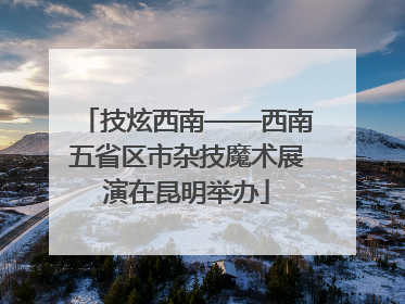 技炫西南——西南五省区市杂技魔术展演在昆明举办