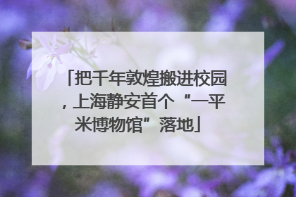 把千年敦煌搬进校园，上海静安首个“一平米博物馆”落地