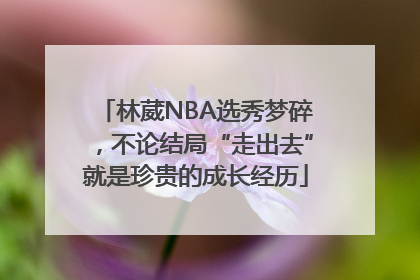 林葳NBA选秀梦碎，不论结局“走出去”就是珍贵的成长经历