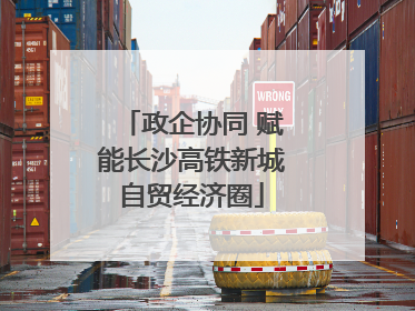 政企协同 赋能长沙高铁新城自贸经济圈