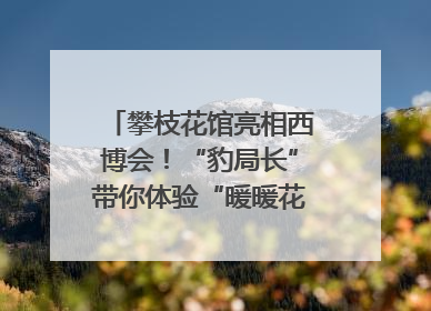 攀枝花馆亮相西博会！“豹局长”带你体验“暖暖花城”独特魅力｜西博视界
