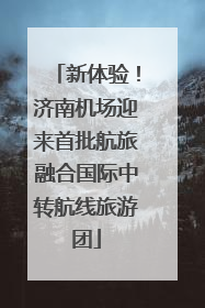 新体验！济南机场迎来首批航旅融合国际中转航线旅游团