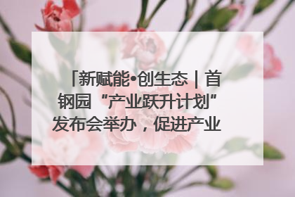 新赋能•创生态｜首钢园“产业跃升计划”发布会举办，促进产业合作交流走深走实