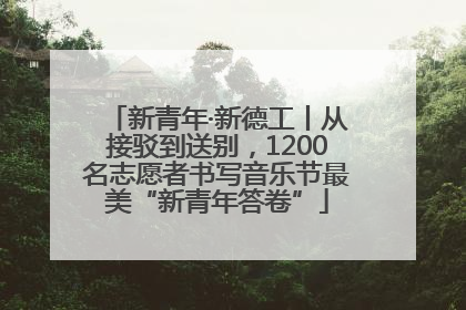 新青年·新德工丨从接驳到送别，1200名志愿者书写音乐节最美“新青年答卷”