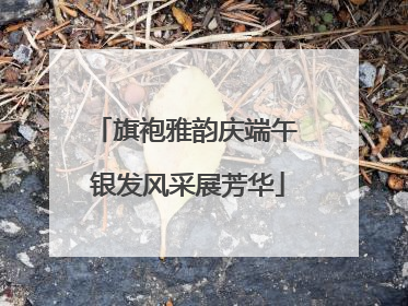 旗袍雅韵庆端午 银发风采展芳华