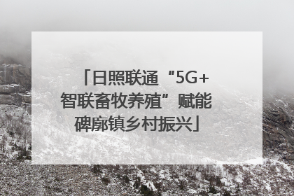 日照联通“5G+智联畜牧养殖”赋能碑廓镇乡村振兴