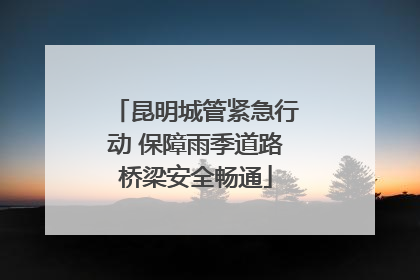 昆明城管紧急行动 保障雨季道路桥梁安全畅通