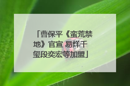曹保平《蛮荒禁地》官宣 易烊千玺段奕宏等加盟