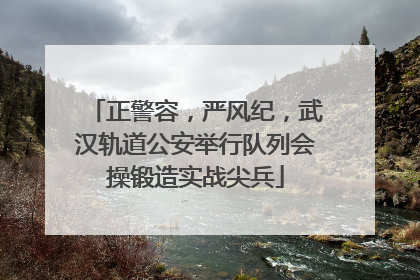 正警容，严风纪，武汉轨道公安举行队列会操锻造实战尖兵