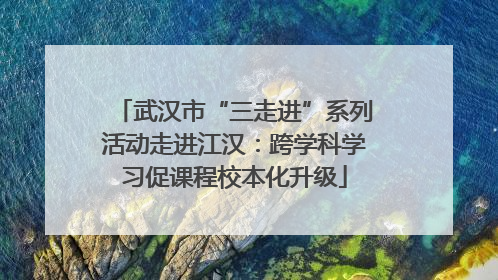 武汉市“三走进”系列活动走进江汉：跨学科学习促课程校本化升级
