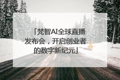 梵智AI全球直播发布会，开启创业者的数字新纪元