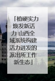 植硬实力 焕发新活力 山西全域系统构建活力迸发的派出所工作新生态