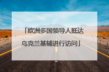 欧洲多国领导人抵达乌克兰基辅进行访问