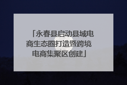 永春县启动县域电商生态圈打造暨跨境电商集聚区创建