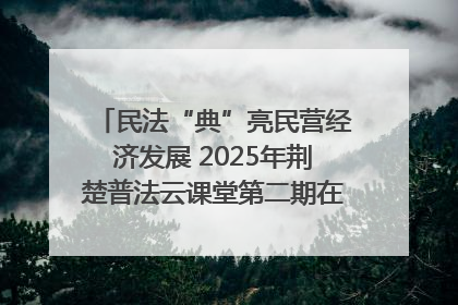 民法“典”亮民营经济发展 2025年荆楚普法云课堂第二期在武汉客厅开讲