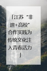 江苏“非遗+高校”合作实践为传统文化注入青春活力