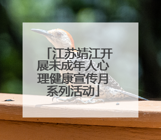 江苏靖江开展未成年人心理健康宣传月系列活动