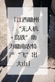 江西赣州：“无人机+高铁”助力赣南农特产“飞”出大山