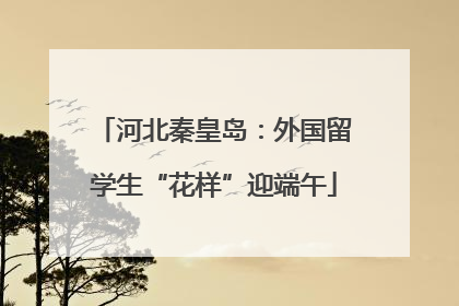 河北秦皇岛：外国留学生“花样”迎端午