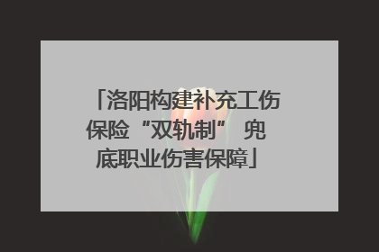 洛阳构建补充工伤保险“双轨制” 兜底职业伤害保障