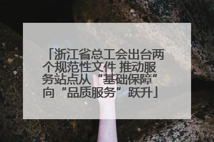 浙江省总工会出台两个规范性文件 推动服务站点从“基础保障”向“品质服务”跃升