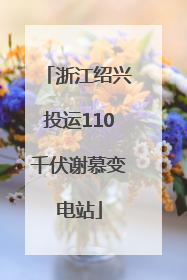 浙江绍兴投运110千伏谢慕变电站