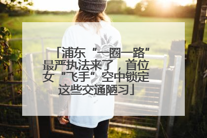 浦东“一圈一路”最严执法来了，首位女“飞手”空中锁定这些交通陋习