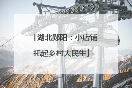 湖北郧阳：小店铺托起乡村大民生
