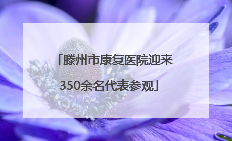 滕州市康复医院迎来350余名代表参观