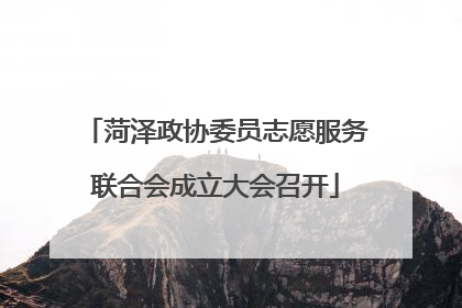 菏泽政协委员志愿服务联合会成立大会召开