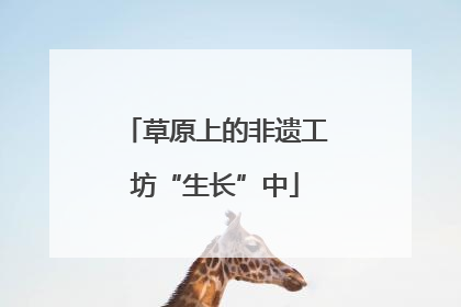 草原上的非遗工坊“生长”中