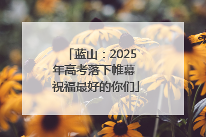 蓝山：2025年高考落下帷幕 祝福最好的你们