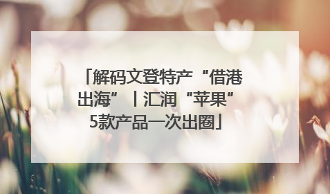 解码文登特产“借港出海”丨汇润“苹果”5款产品一次出圈