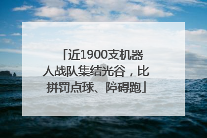 近1900支机器人战队集结光谷，比拼罚点球、障碍跑