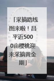 采摘路线图来啦！昌平近5000亩樱桃迎来采摘黄金期